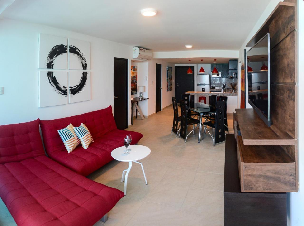 Lindo Departamento Al Pie De Playa Edificio Torre Oceanica Appartement Salinas  Buitenkant foto