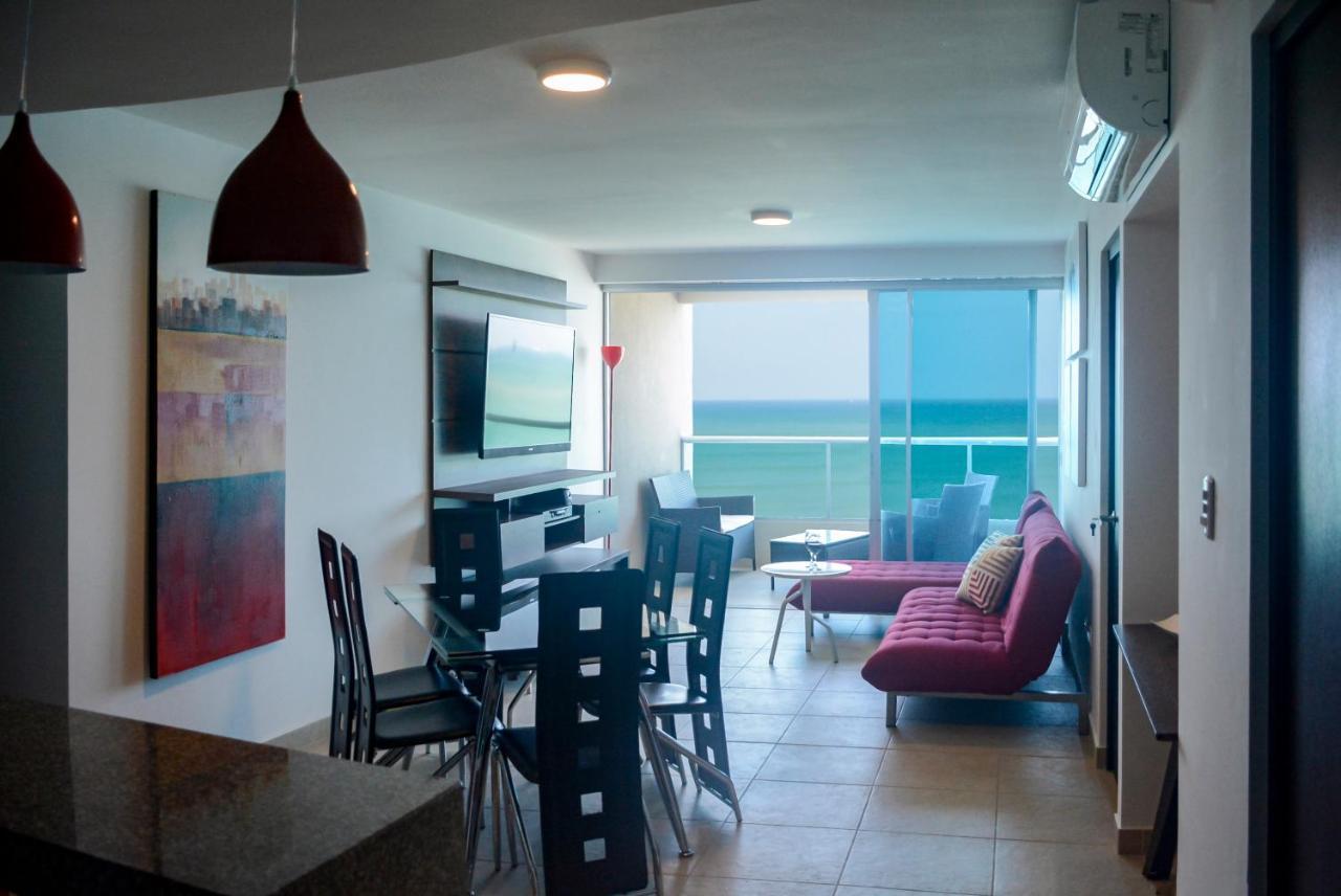 Lindo Departamento Al Pie De Playa Edificio Torre Oceanica Appartement Salinas  Buitenkant foto